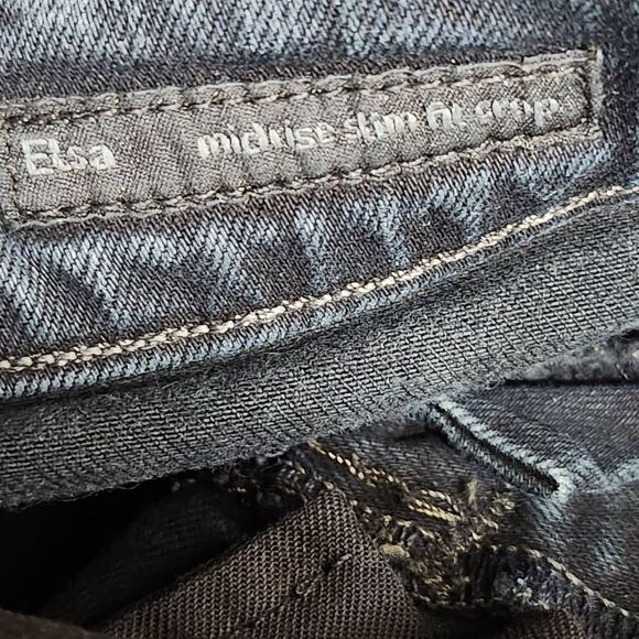 Citizens Of Humanity Elsa mid-rise Slim Fit crup Embroidered In Underground 27 - Picture 11 of 11